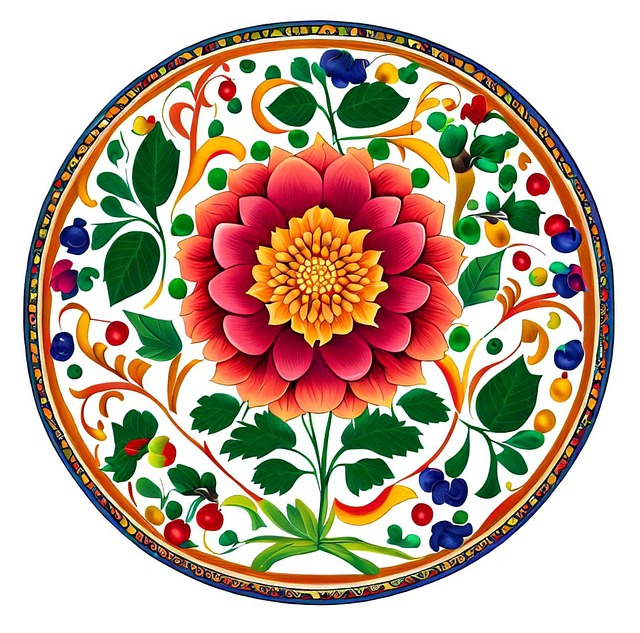 Free flower plant pattern illustration