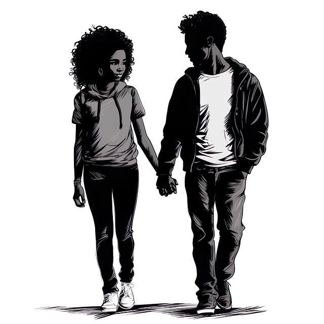 Free ai generated couple pair illustration