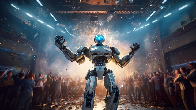 Free ai generated robot cyborg illustration