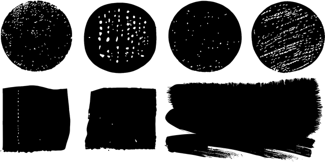 Free abstract shapes circles vector
