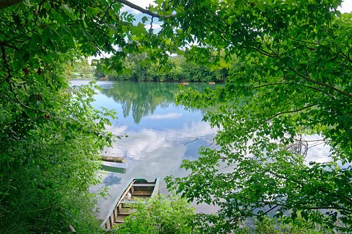 Barco, Acalmou, Campo, Frescura, Rio