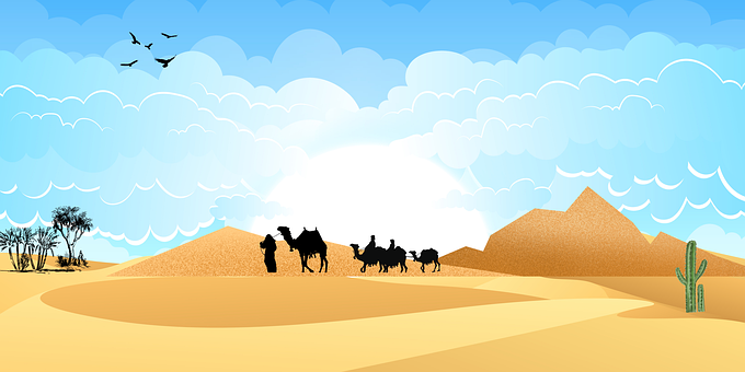 Free Desert Landscope illustration and picture