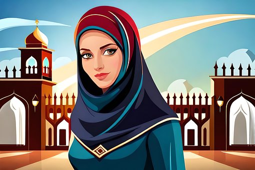 Ai Genereret, Pige, Kvinde, Smuk, Islam