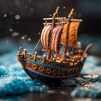Free Ai Generated Ship illustration and picture