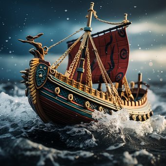 Free Ai Generated Ship illustration and picture