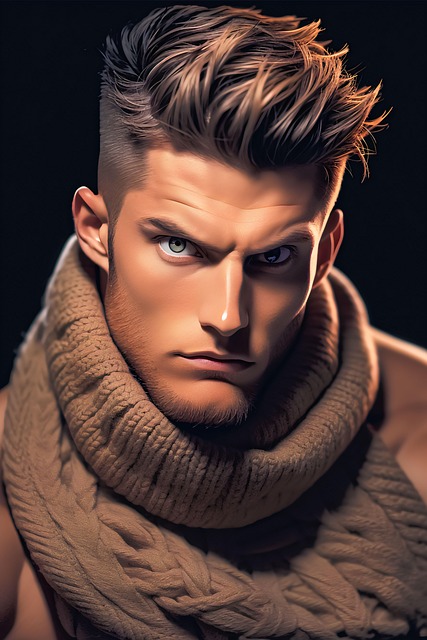 Free ai generated man hunk illustration