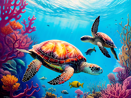 Free Ai Generated Underwater illustration and picture