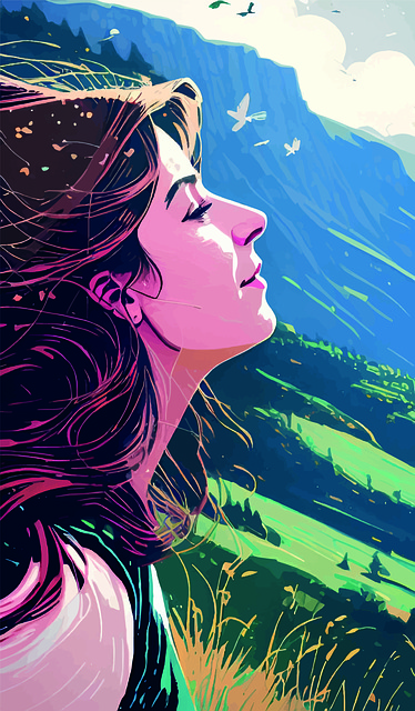 Ai Generado, Mujer, Aves, Alpes
