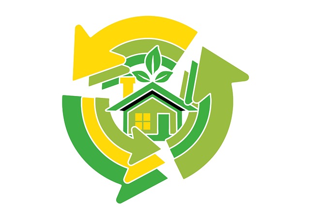 Free arrows recycling network illustration