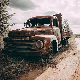 Free Ai Generated Old Truck illustration and picture