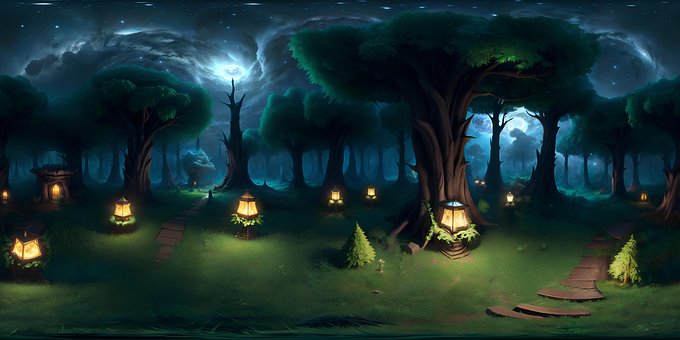 Free Ai Generated Forest illustration and picture