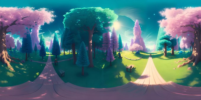 Free Ai Generated Forest illustration and picture