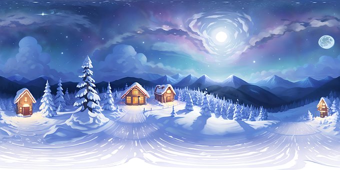 Free Ai Generated Houses illustration and picture