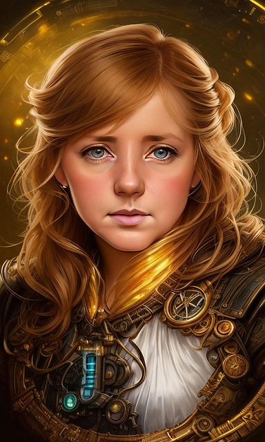 Free ai generated woman face illustration