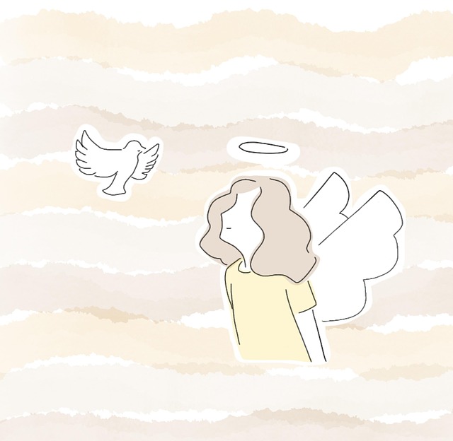 Free angel girl happy illustration