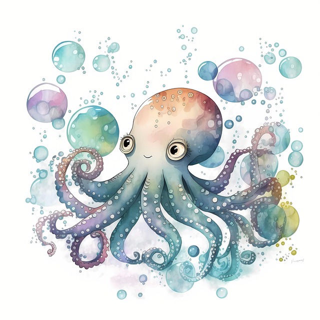 Download free HD stock image of Ai Generated Octopus Free ai generated octopus aquarium illustration