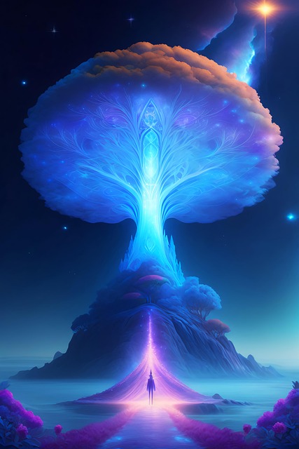 Download free HD stock image of Fantasy Tree Free fantasy tree magical illustration