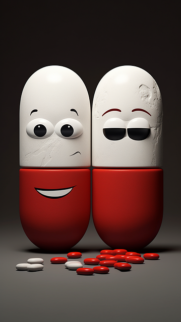 Free ai generated medicine pills illustration