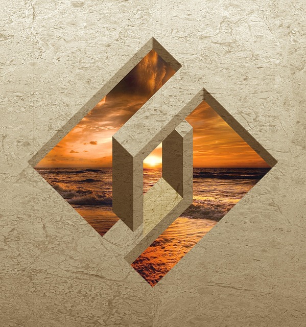 Free shape impossible floor window illustration