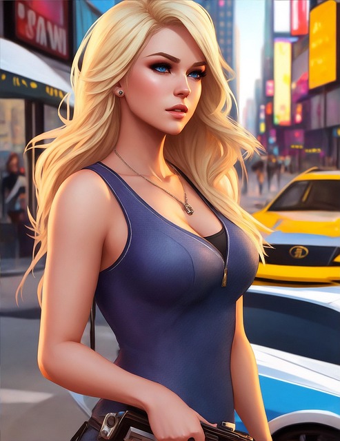 Ai Generat, Femeie, Blonda, Model