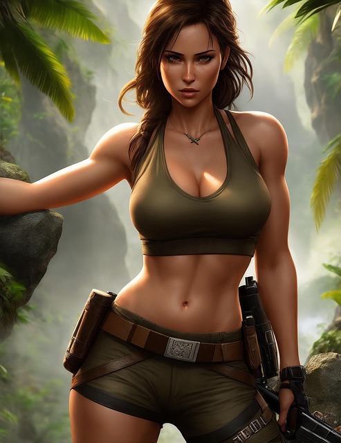 Ai Generado, Mujer, Lara Croft