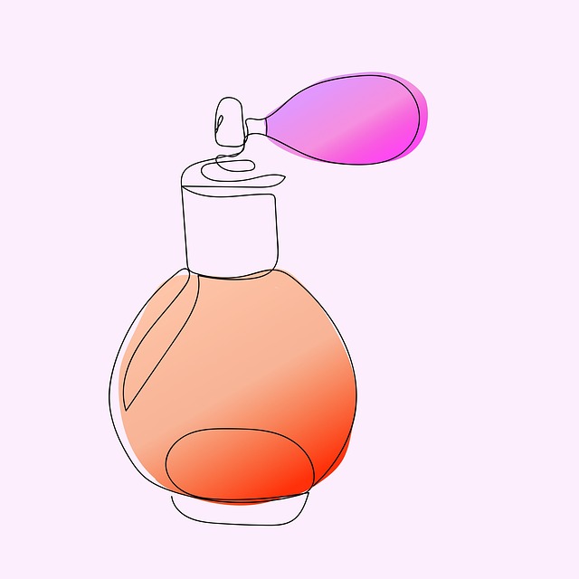Free cosmetics perfume drawing illustration
