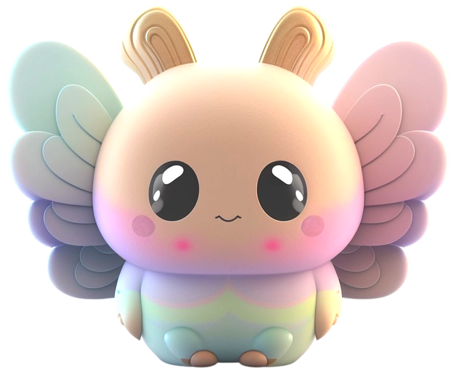 Free ai generated butterfly cartoon illustration