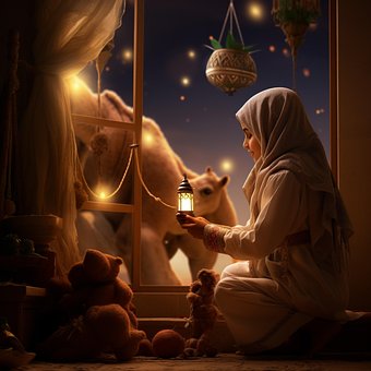 Ai Generado, Mujer, Ventana, Estrellas