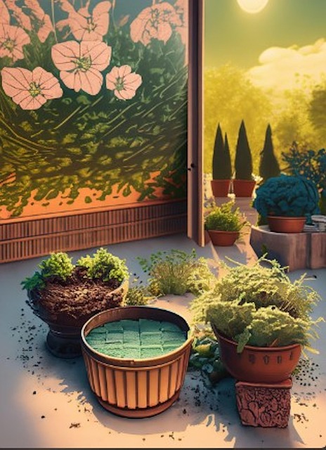 Free Container Gardening Gardening illustration and picture