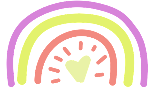 Free rainbow boho colors illustration