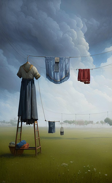 Free fantasy laundry rope illustration