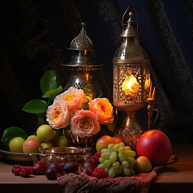 Free ai generated still life fruits illustration