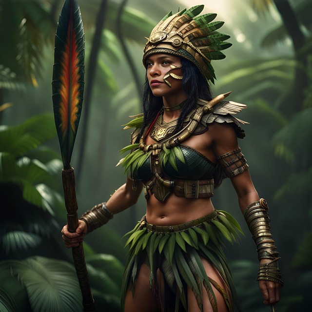 Download free HD stock image of Ai Generated Nature Free ai generated nature jungle illustration