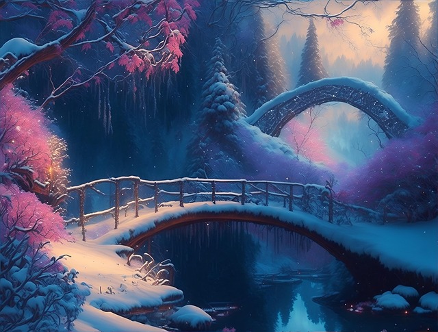 Ai Generiert, Winter, Wald, Landschaft