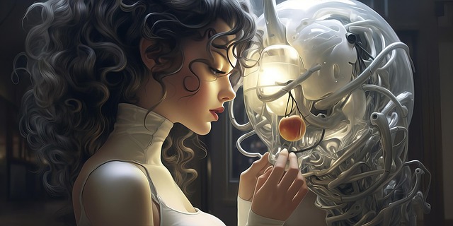 Free ai generated woman growing vegetables illustration