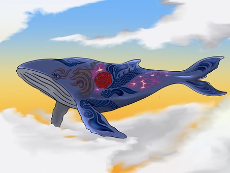 Free Blue Whale Art illustration and picture
