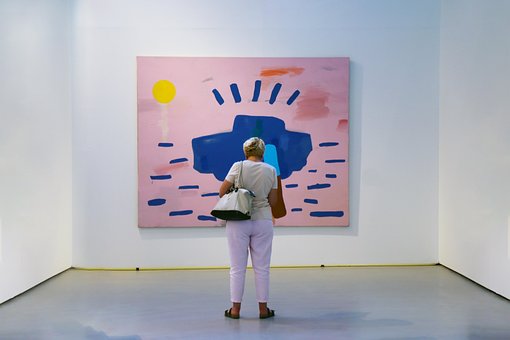 Rosa, Mulher, Exibição, Arte, Istambul