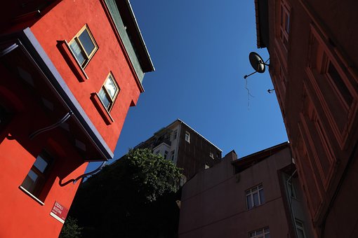 Istambul, Turquia, Rua, Caminho, Visão