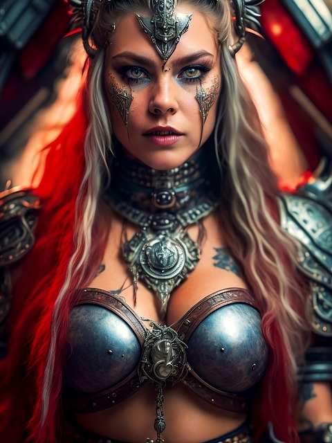 Free ai generated woman steampunk illustration