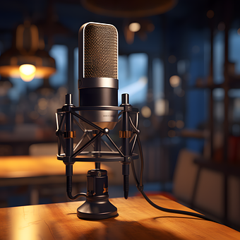 Microfone, Equipamento, Podcast, Estúdio