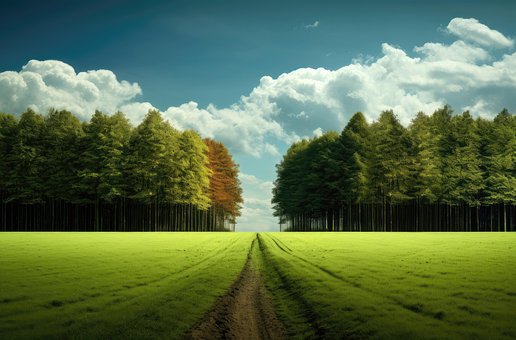 Lucht, Wolken, Bomen, Weiland, Weide
