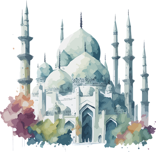 Free mosque temple building vector