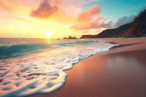 Ai Gegenereerd, Strand, Kust, Kustlijn