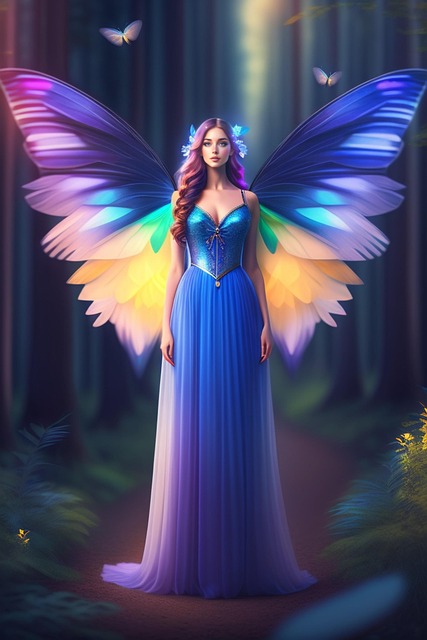 Free ai generated woman fairy illustration