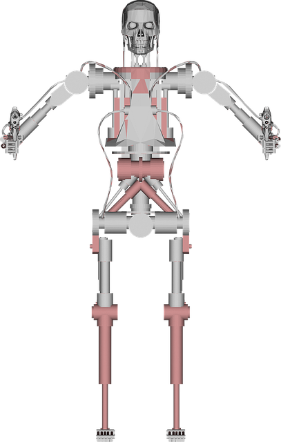 Free terminator robot ai vector
