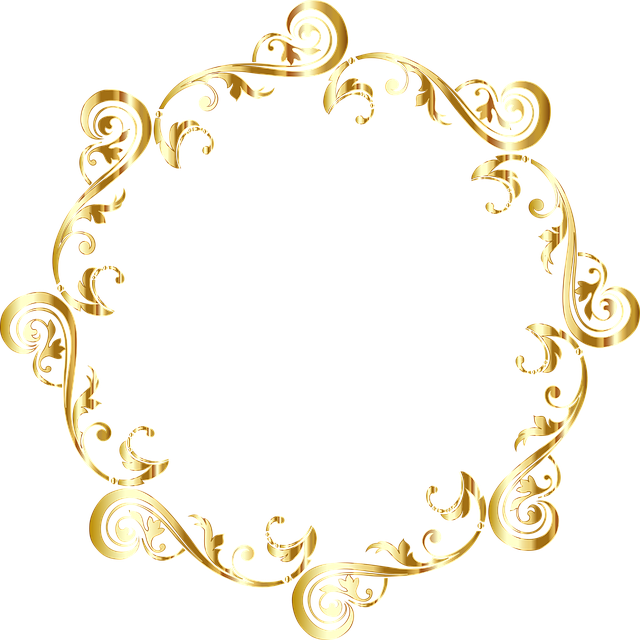 Free frame border flourish vector