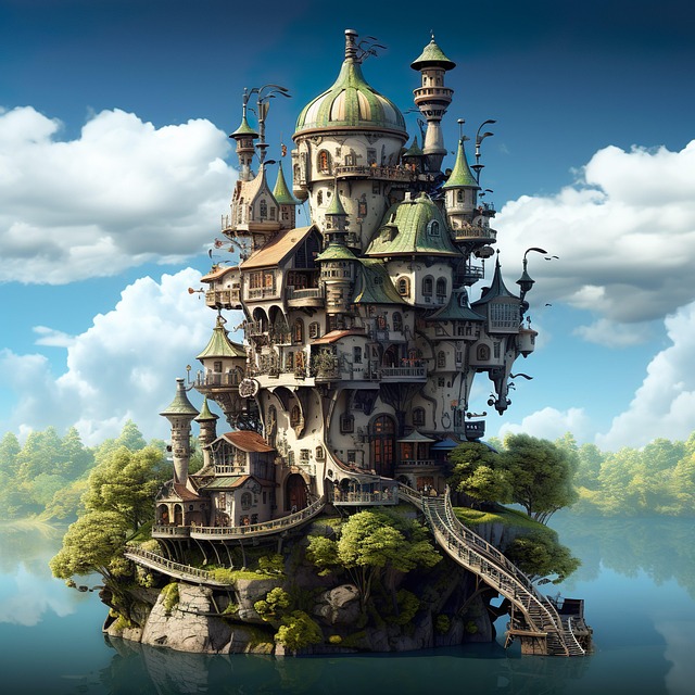 Free Ai Generated Castle illustration and picture