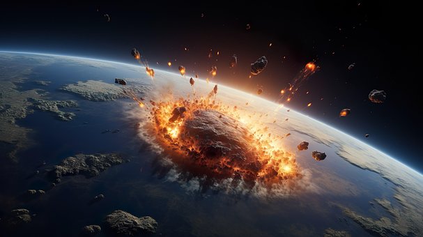 Ai Generado, Tierra, Cometa, Asteroide