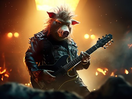 Free Ai Generated Pig illustration and picture