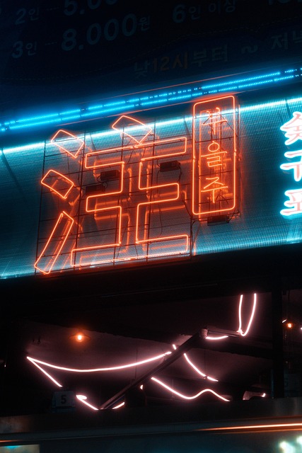 Free Neon Korea photo and picture